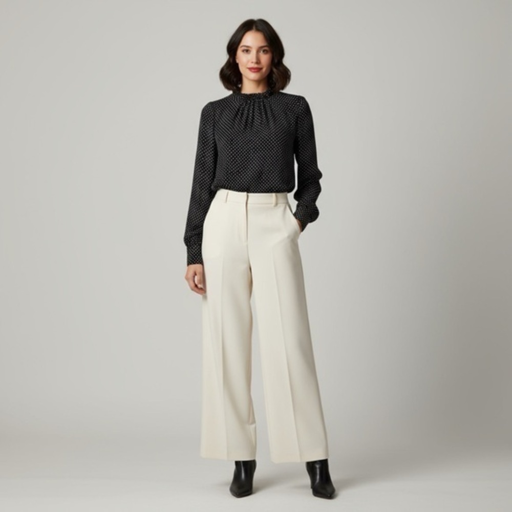 Ruffle Collar Blouse